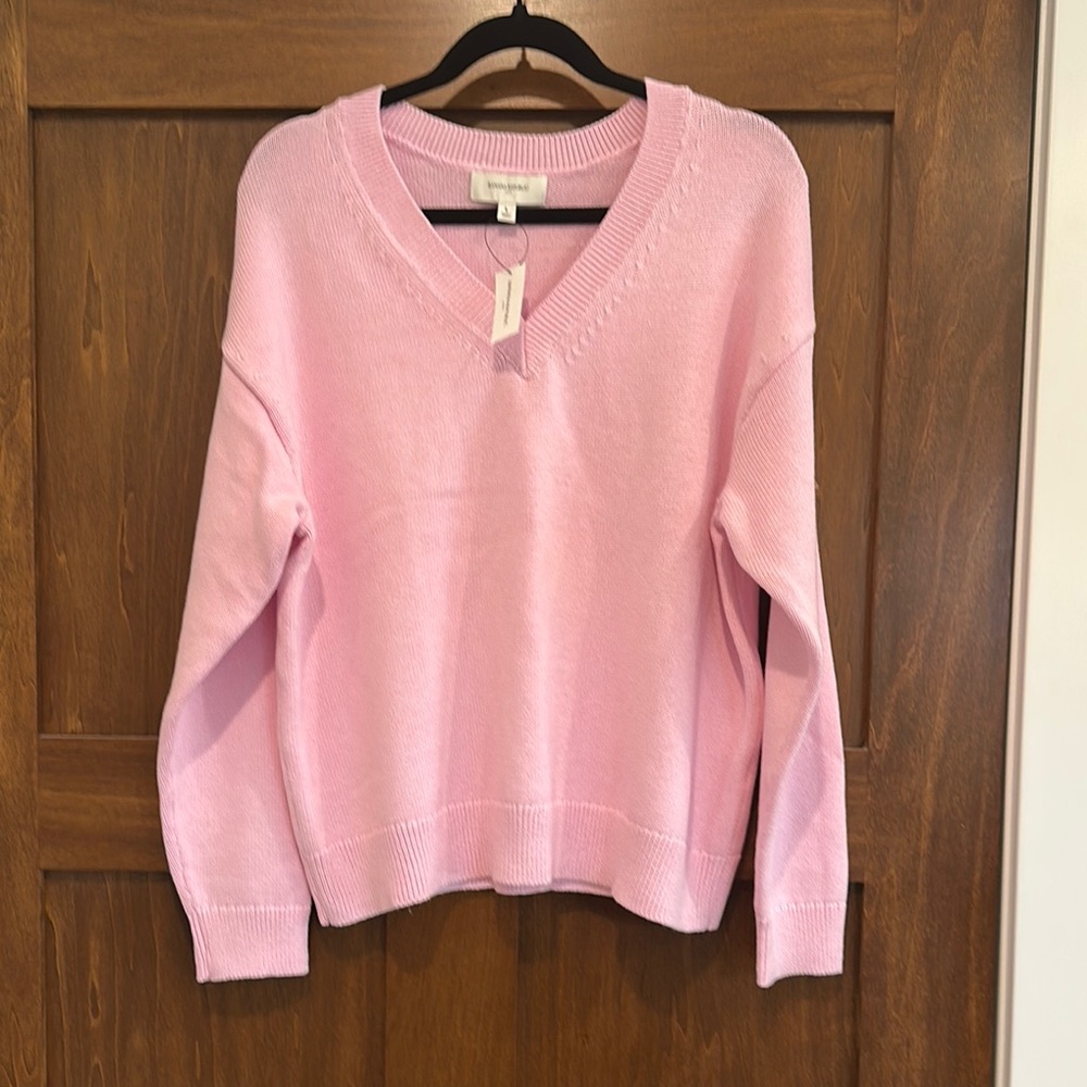Banana Republic Pink V-Neck Women's Sweater